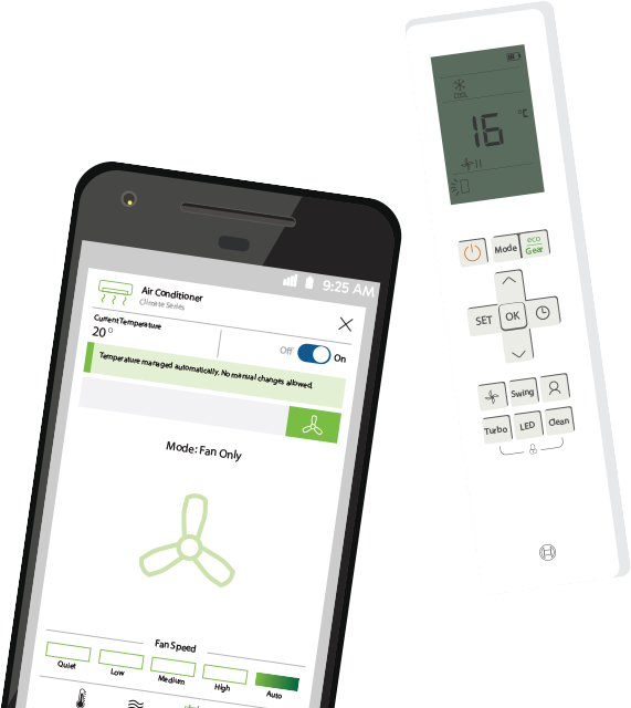 Air con smart controls Surrey