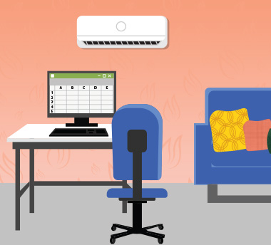 Air conditioning units for home offices, Surrey