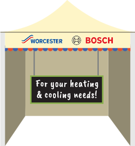 Tent with Air Cons Surrey